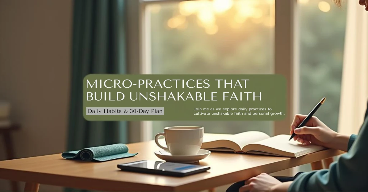 Daily Practices to Strengthen Faith - 9 Micro-Practices & a 30-Day Plan 1 Daily Practices to Strengthen Faith - 9 Micro-Practices & a 30-Day Plan