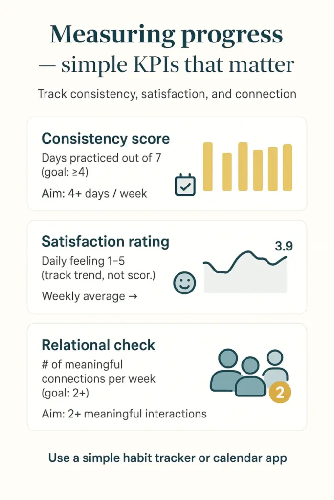 Daily Practices to Strengthen Faith - Measuring progress - simple KPIs that matter Daily Practices to Strengthen Faith - Measuring progress - simple KPIs that matter