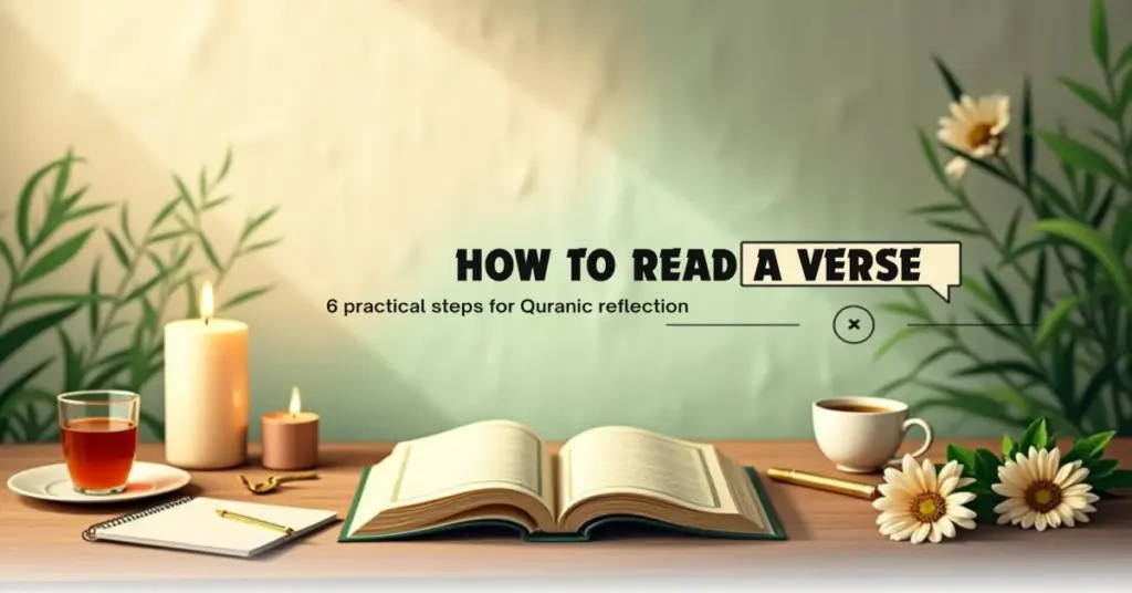 How to Read a Verse - 6 Practical Steps for Quranic Reflection