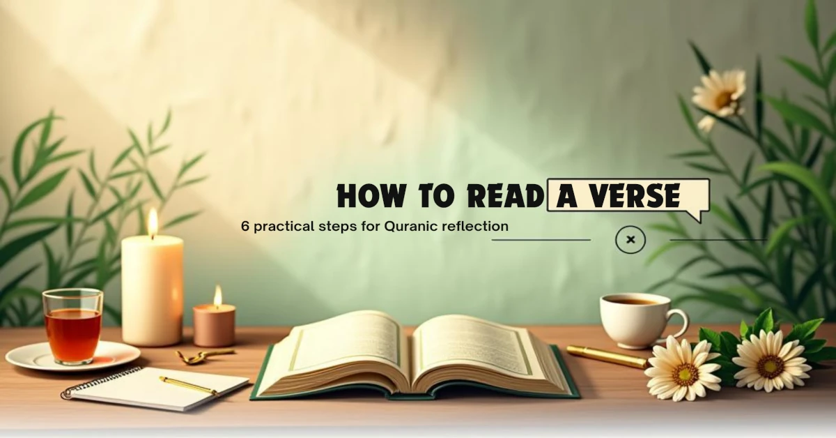 How to Read a Verse - 6 Practical Steps to Better Quranic Reflection 1 How to Read a Verse - 6 Practical Steps for Quranic Reflection