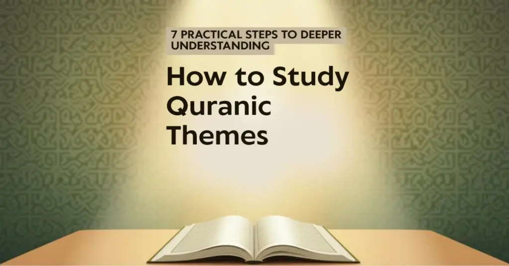 How to Study Quranic Themes - 7 Practical Steps to Deeper Understanding