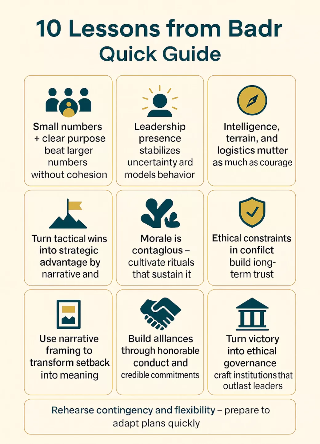 Battle of Badr Lessons for Today