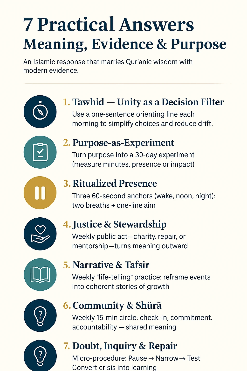 Islamic Meaning and Purpose - Practical Answers