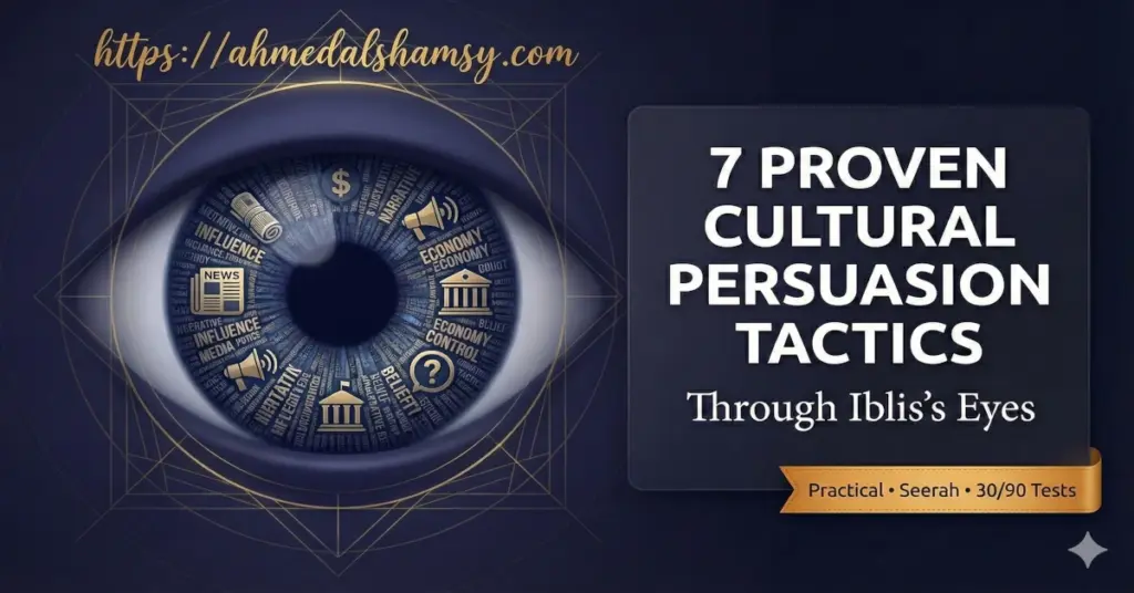 7 Proven Cultural Persuasion Framework Tactics — Through Iblis’s Eyes 1 7 Proven Cultural Persuasion Framework Tactics — Through Iblis’s Eyes